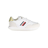 Tommy Hilfiger White Leather Women Sneaker -   -  Tommy Hilfiger.